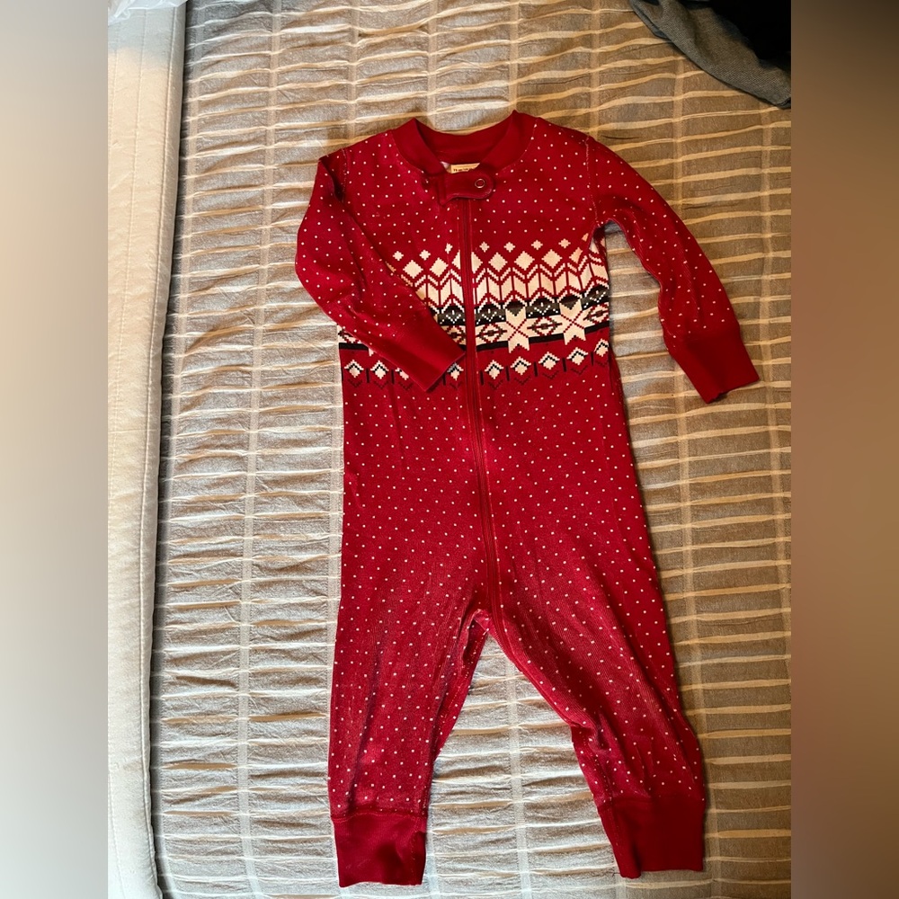 Hanna Andersson winter pajama romper